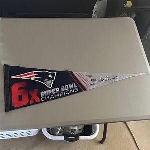 New England Patriots Super Bowl Champions Pennant